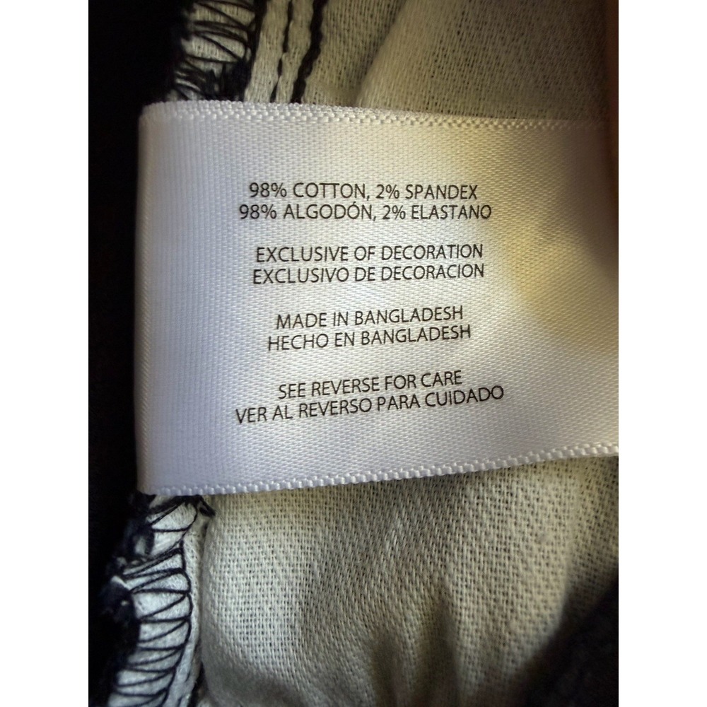 Banana Republic Soft Cotton Blend Casual Black Pants Men Size 40/30 Straight Leg - Picture 10 of 10